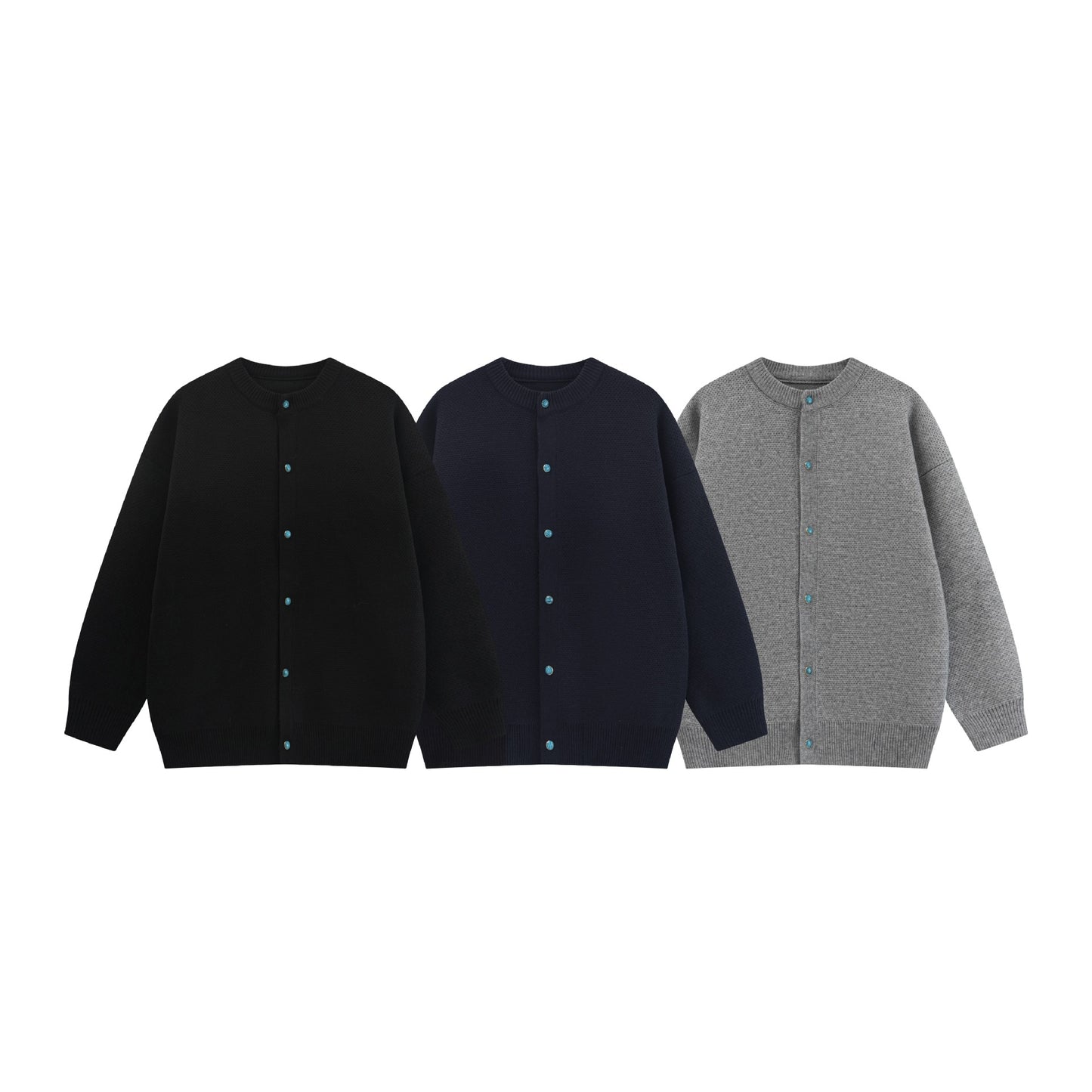 Colorful Button Minimalist Cardigan Sweater Casual Knitwear Outerwear