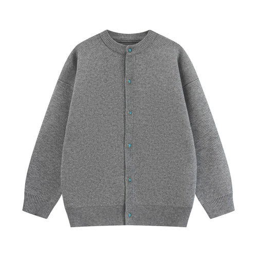 Colorful Button Minimalist Cardigan Sweater Casual Knitwear Outerwear