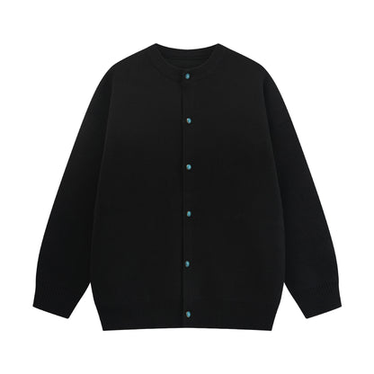 Colorful Button Minimalist Cardigan Sweater Casual Knitwear Outerwear